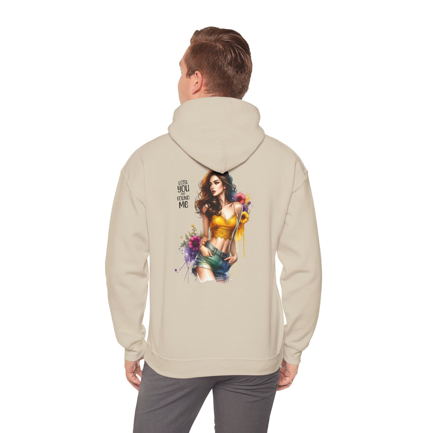 Breakup Hoodie - Unisex Hooded Sweatshirt Lost You and Found Me Design
