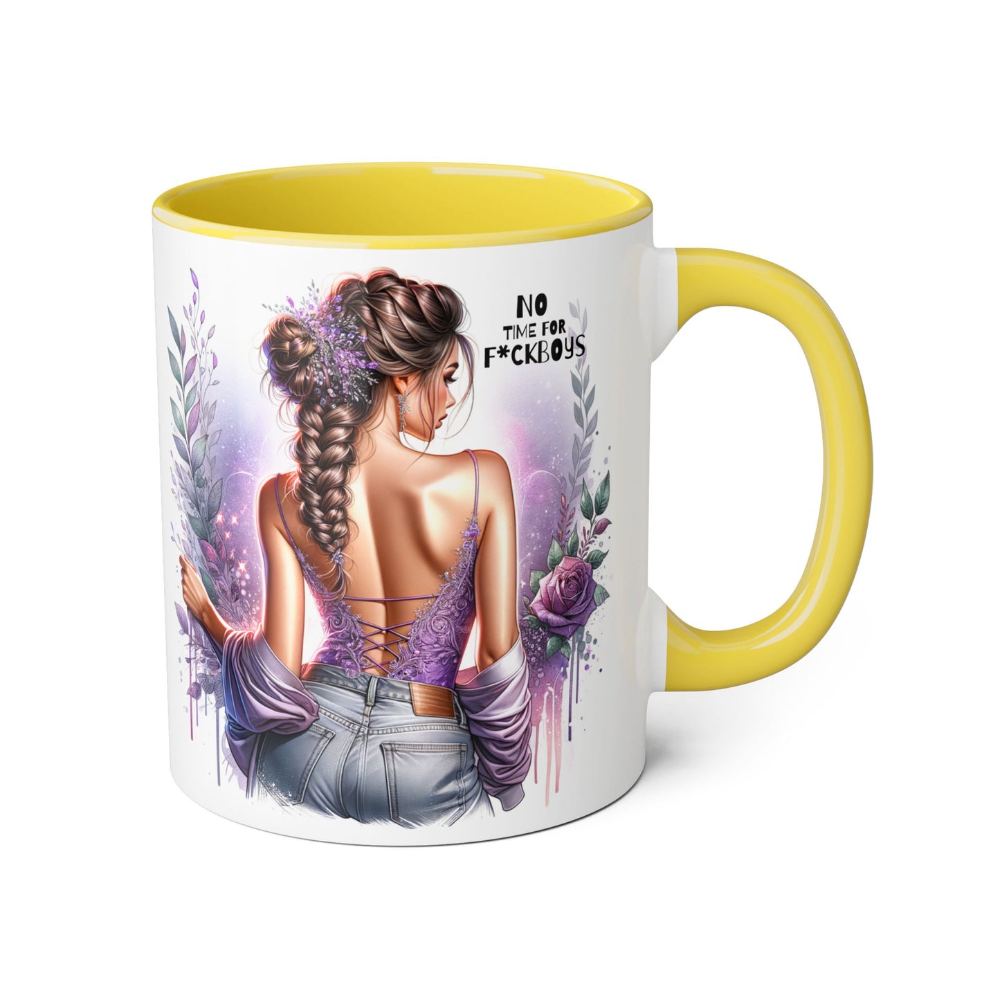 Funny Accent Mug - No Time For F*boys 11oz