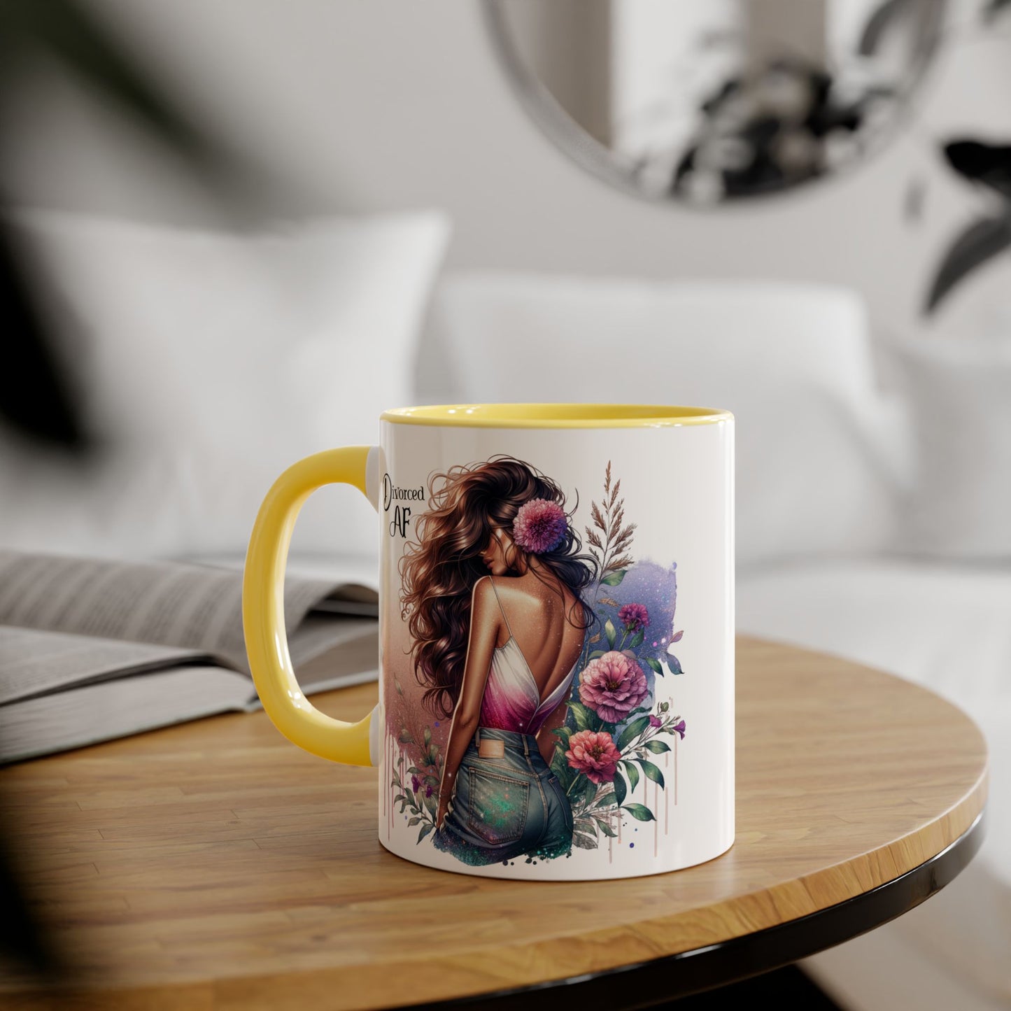 Divorced AF Accent Mug - Empowering Coffee Cup, Funny Gift for Divorcees, Humorous Drinkware, Self-Love Reminder, Unique Wedding Gift [...]