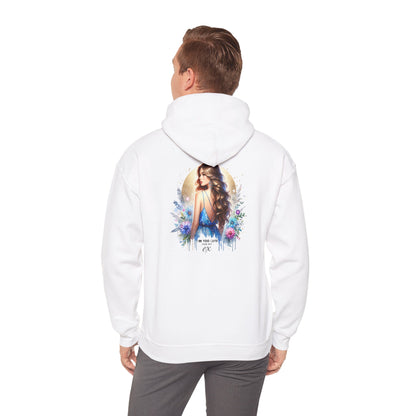 I'm Too Cute For My Ex Elegant Floral Art Hoodie - Perfect Comfort for Art Lovers, Cozy Streetwear, Symbol of Self-Expression, Gift for Friends, Stylish Layering