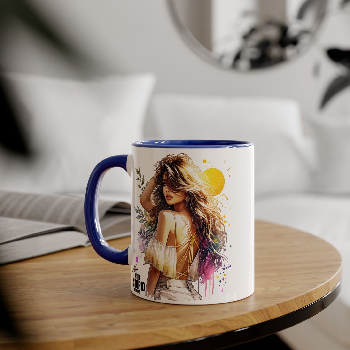 Mug - Not With Stupid Anymore Humoristic 11oz Accent Mug