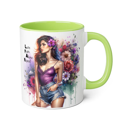 Floral Design Mug, Artistic Coffee Cup, Unique Gift, Vibrant Home Decor, Inspirational Drinkware, Birthday Present