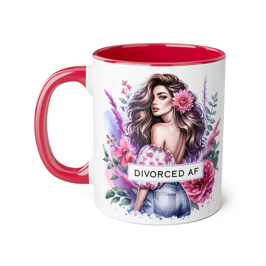 Mug - Divorced AF 11oz Accent Mug