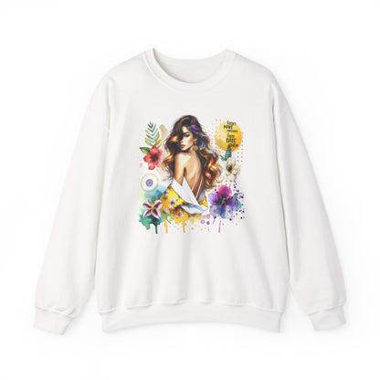 I Don't Make Mistakes, I Just Date Them Floral Art Crewneck Sweatshirt, Comfortable Ladies Fashion, Gift for Her, Boho Style, Casual Outfit, Cozy Sweater