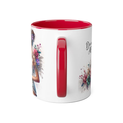 Divorced AF Accent Mugs for Empowerment, Self-Love Gifts, Coffee Lovers, Divorce Party Accessories, Inspirational Drinkware
