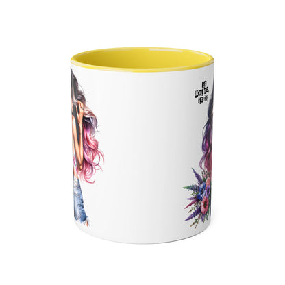 It's Not Me, It's You Humoristic Styled Floral Accent Mug - Perfect Gift for Her, Coffee Lover, Mother’s Day, Birthday, Home Decor, Personalized Tea Cup