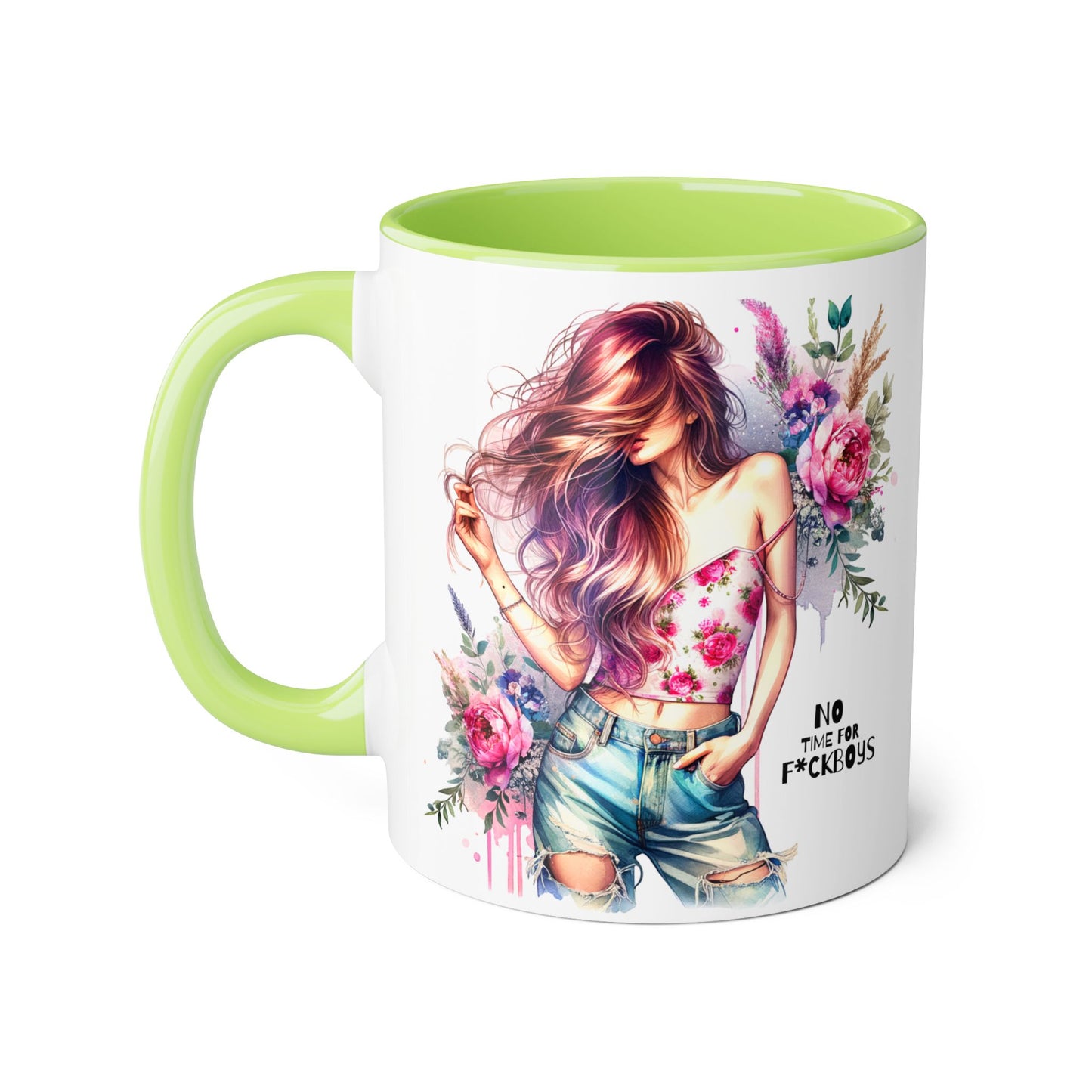 Funny Accent Mug - No Time For F*boys 11oz