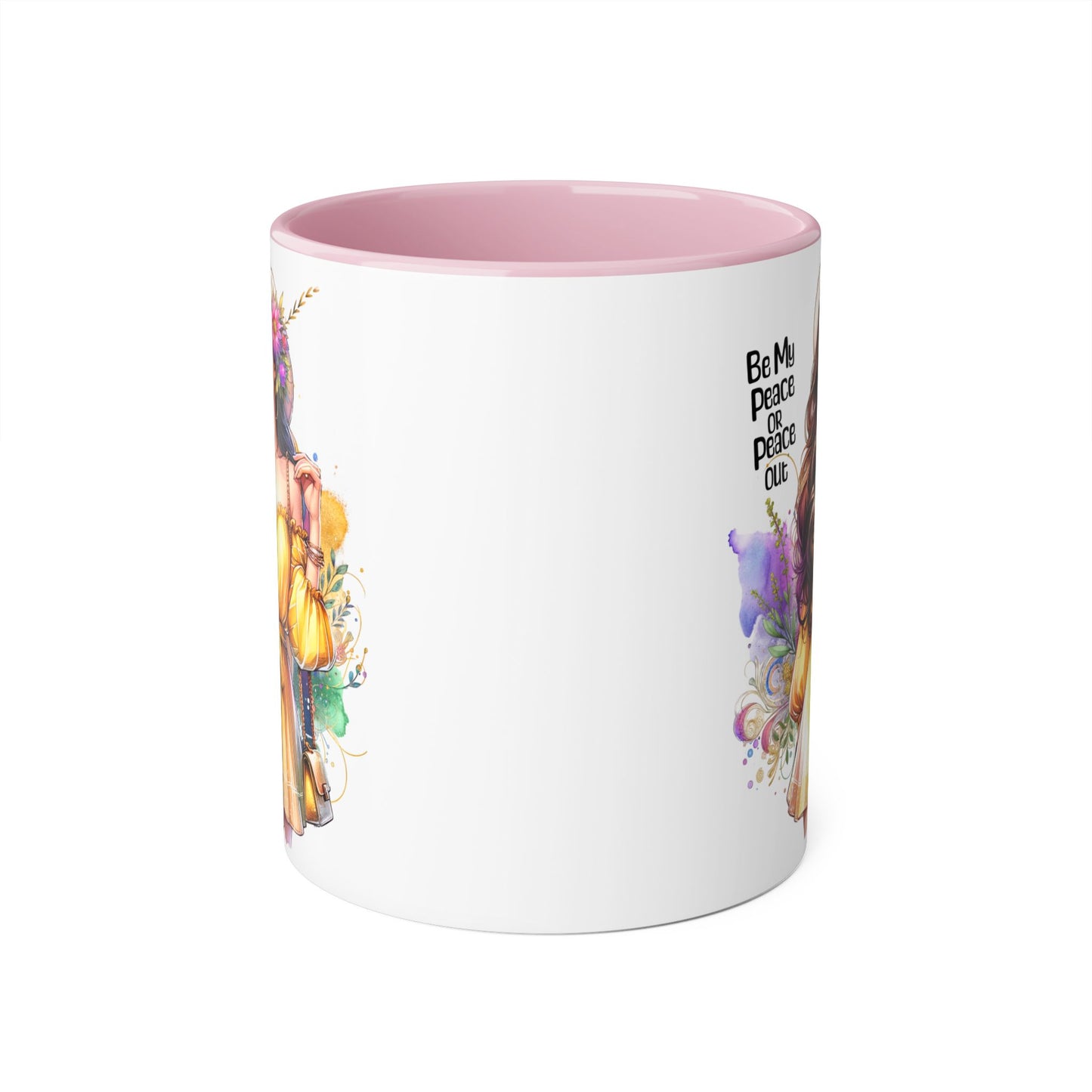 Mug - Be My Peace or Peace Out Accent Mug 11oz