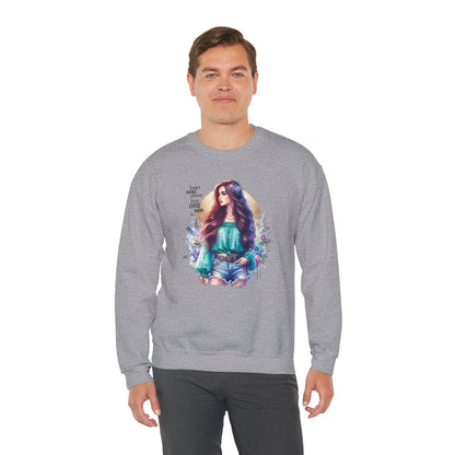 I Don`t  Make Mistakes, I Just Date Them Colorful Bohemian Crewneck Sweatshirt, Cozy Apparel, Unique Gift, Casual Wear, Inspirational Fashion, Artist Design