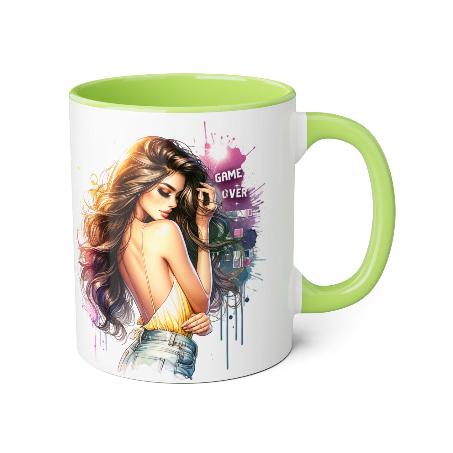 Vibrant Artist Accent Mug - Perfect for Coffee Lovers, Unique Gift Idea, Trendy Drinkware, Stylish Home Decor, Birthday or Celebration
