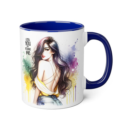 Lost You and Found Me Artistic Accent Mugs | Colorful Watercolor Portraits | Inspirational Coffee Cup | Perfect Gift for Coffee Lovers, Art Enthusiasts, [...]