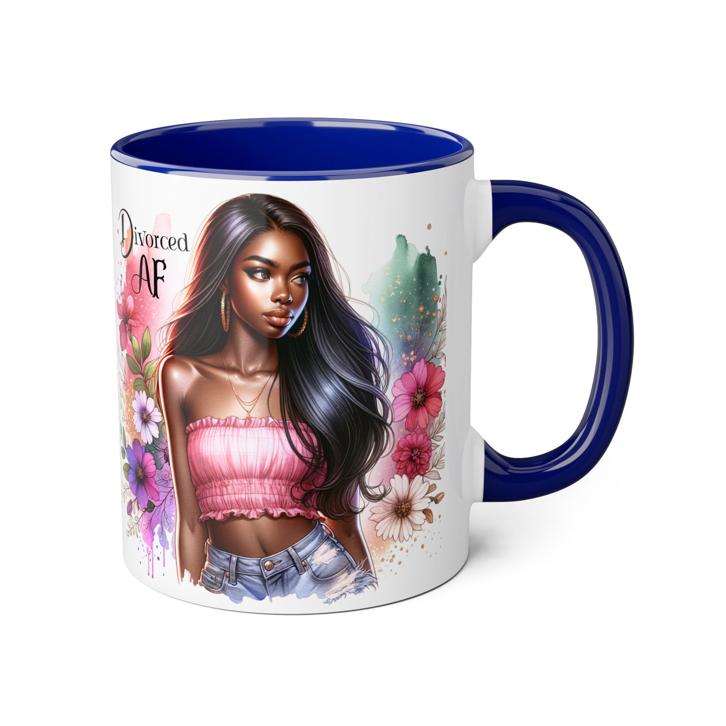 Divorced AF Accent Mug