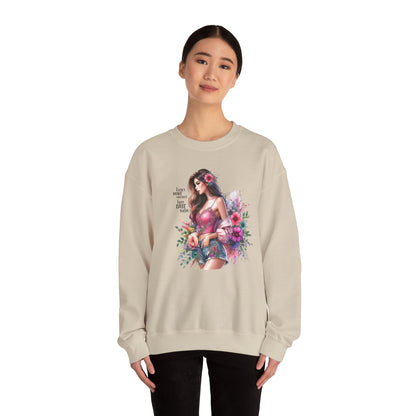 I Don`t  Make Mistakes, I Just Date Them Floral Fantasy Crewneck Sweatshirt, Boho Sweatshirt, Spring Fashion, Gift for Her, Cute Sweatshirt, Cozy Wear