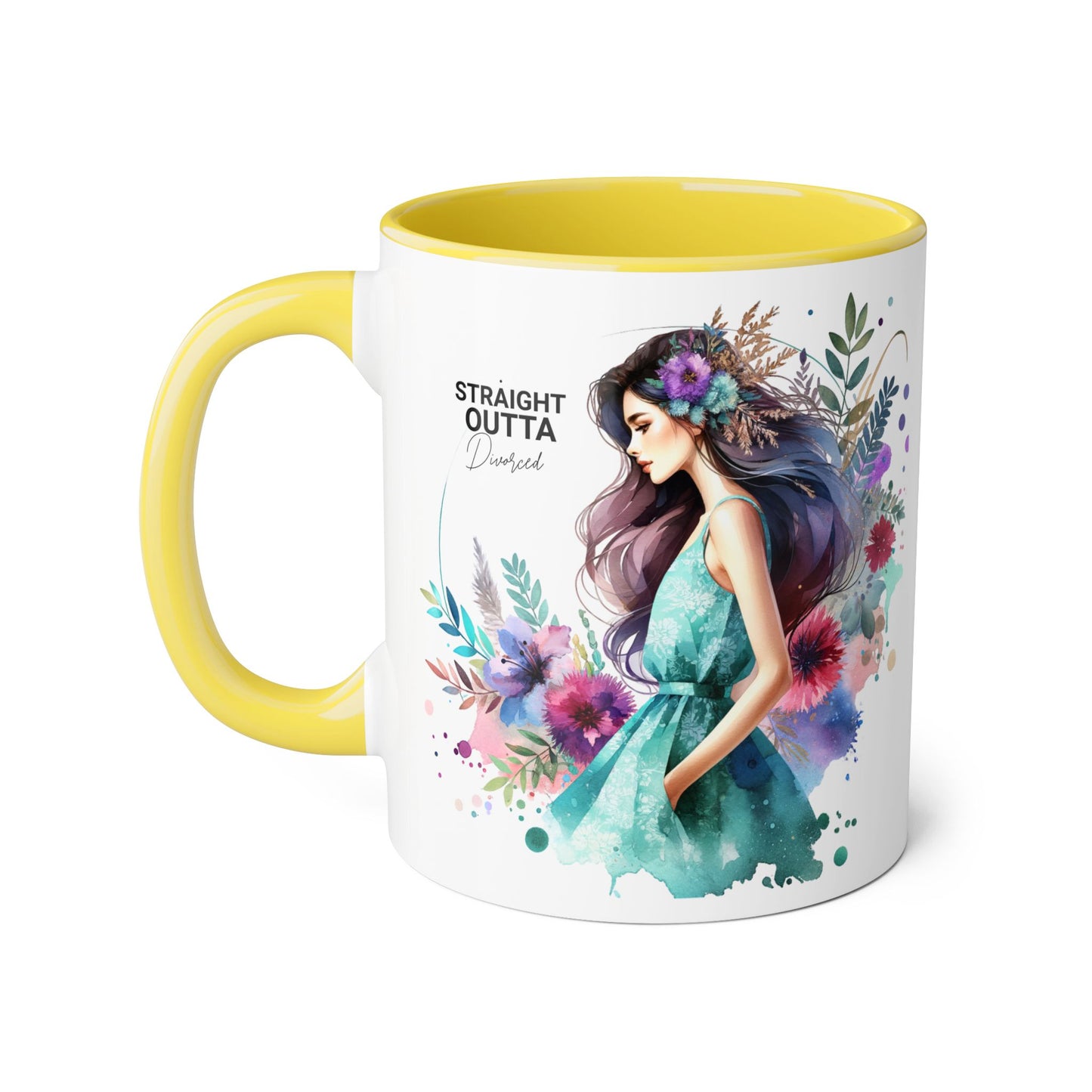 Artistic Accent Mug | Straight Outta Wonderland Coffee Cup for Dreamers | Unique Gift for Birthdays, Holidays, Fairytale Lovers