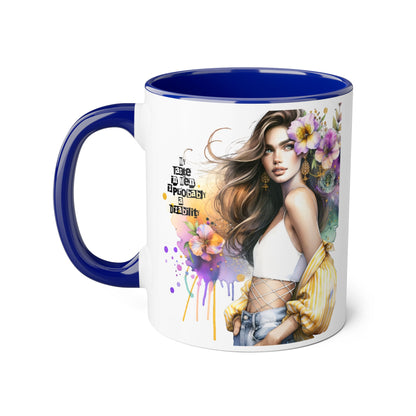 Funny Accent Mug - My Taste in Men is Probably a Disability Humor 11oz Cup