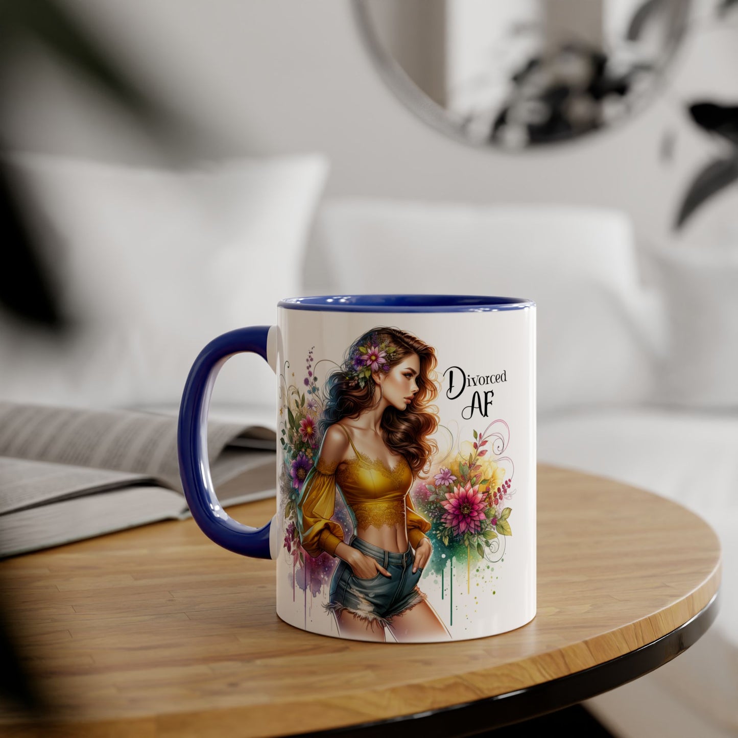 Divorce Celebration Mug | Unique Gift for Divorced Women | Affirmation Coffee Cup | Floral Design | Self-Love Reminder | Funny Divorce Gift