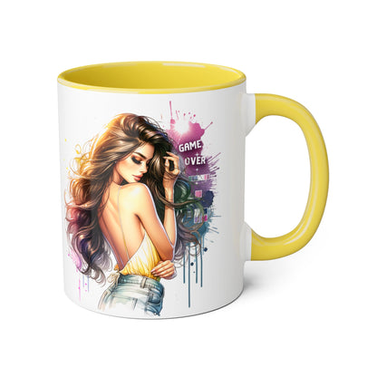 Vibrant Artist Accent Mug - Perfect for Coffee Lovers, Unique Gift Idea, Trendy Drinkware, Stylish Home Decor, Birthday or Celebration