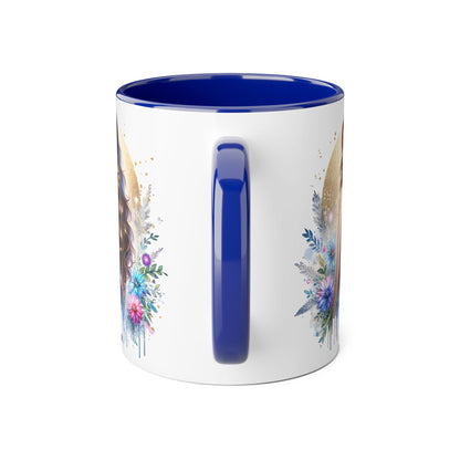 Floral Accent Mugs, 11oz - Beautiful Gift for Coffee Lovers, Perfect for Birthdays, Mother’s Day, or Just Because