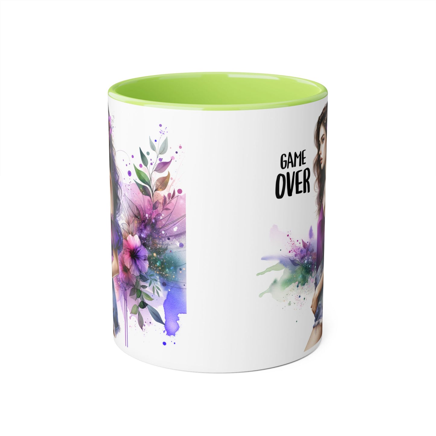Game Over Accent Mug - Stylish Coffee Cup for Gamers, Unique Gift, Trendy Home Decor, Birthday Present, Cafe Lover's Essential