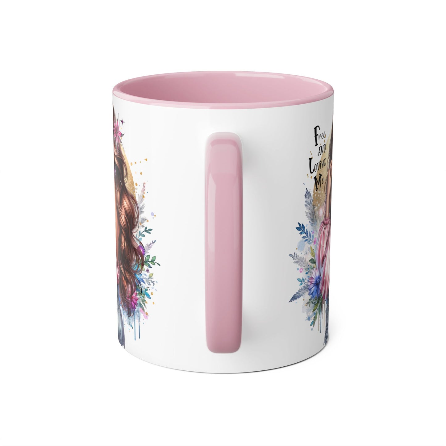 Bohemian Accent Mug, 11oz Coffee Cup for Free-Spirited Souls, Gift for Her, Artful Drinkware, Inspirational Coffee Mug