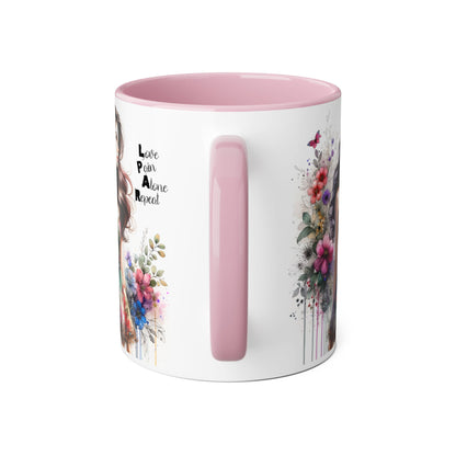 Chic Floral Accent Mug | Inspirational Coffee Cup, Perfect Gift for Friends, Tea Lovers, Birthday, Encouragement, Appreciation