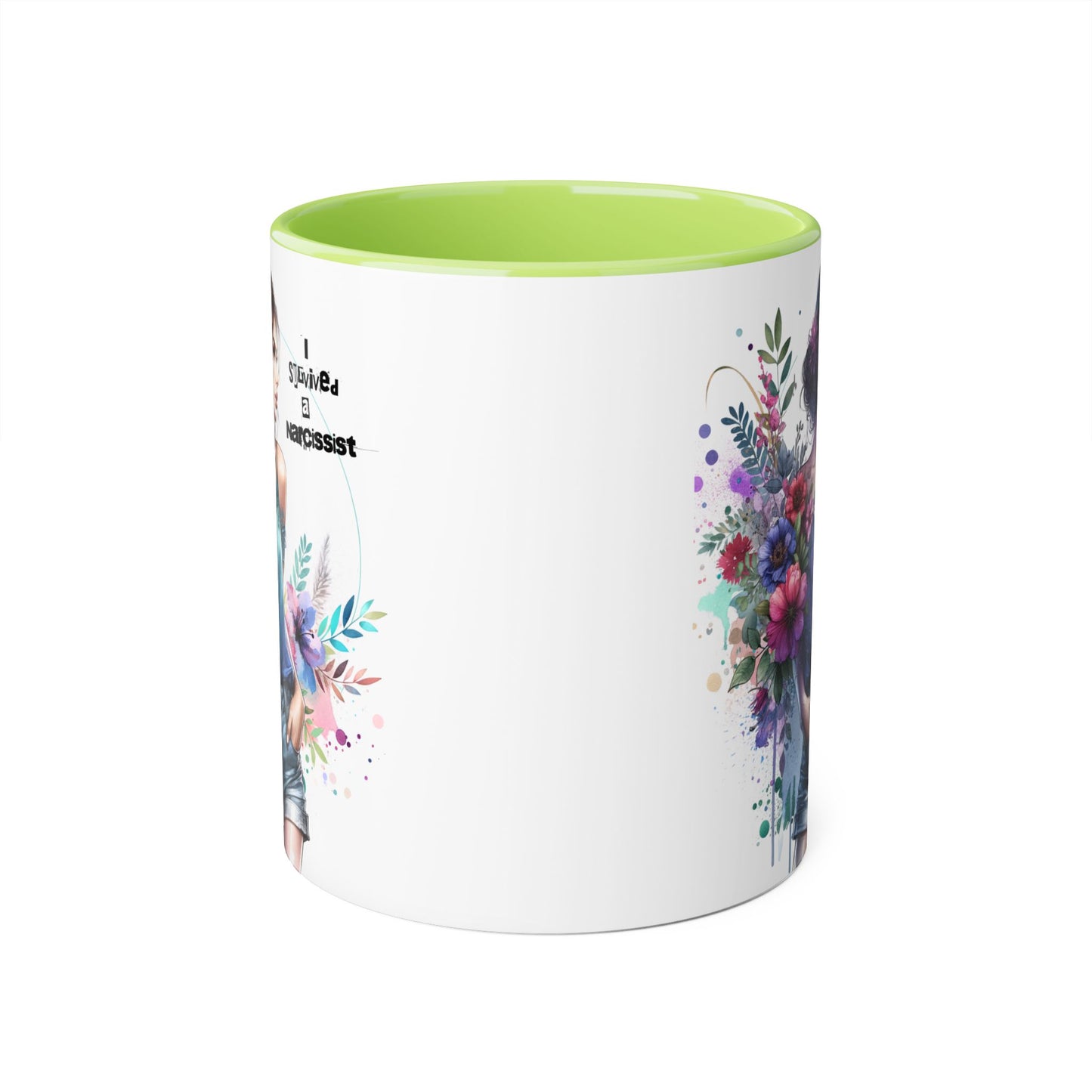 Floral Art Accent Mug - Stay Wild & Nameless, Bohemian Coffee Cup, Floral Gift for Her, Unique Home Decor, Mug for Tea Lovers