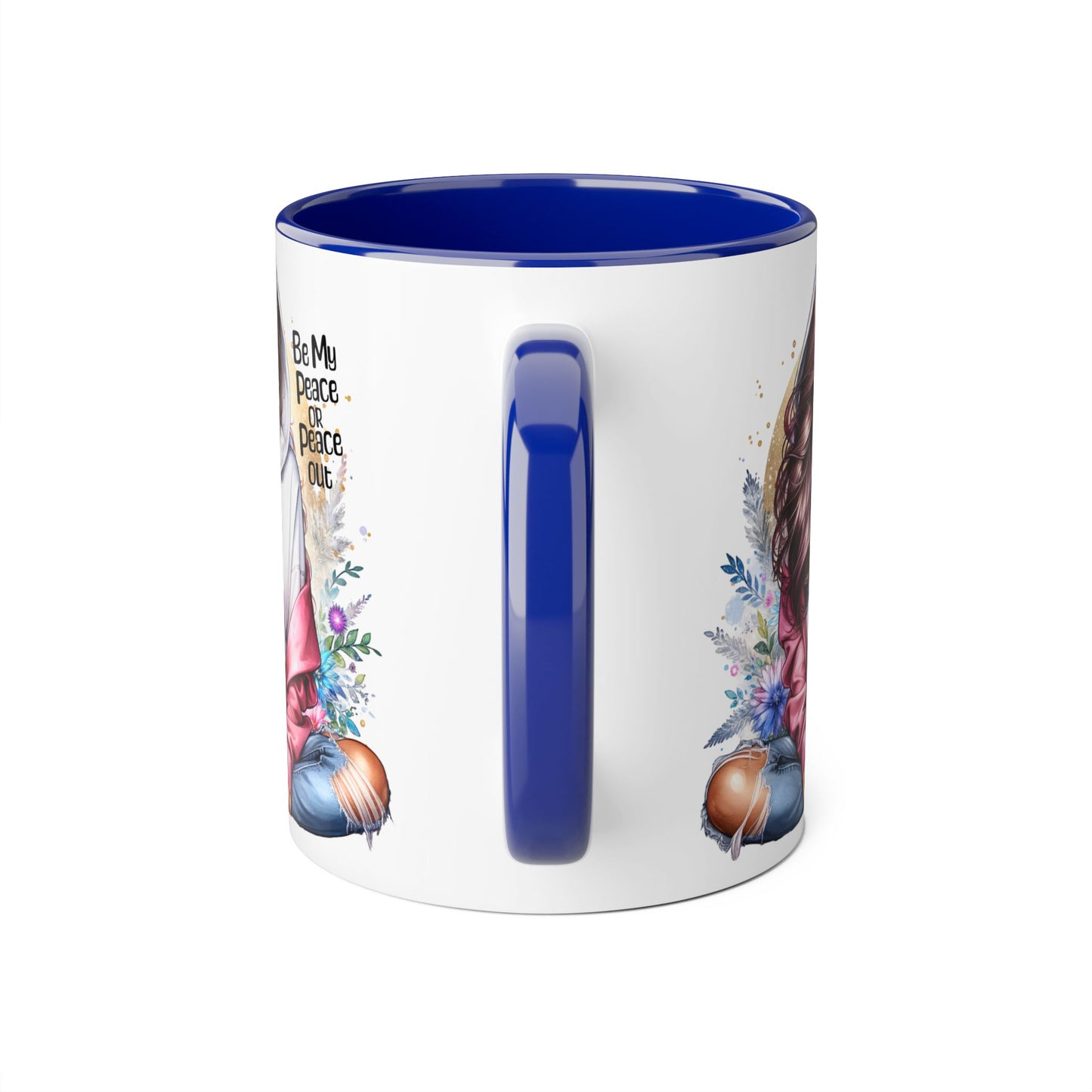 Be My Peace or Peace Out Accent Mug