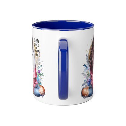 Be My Peace or Peace Out Accent Mug