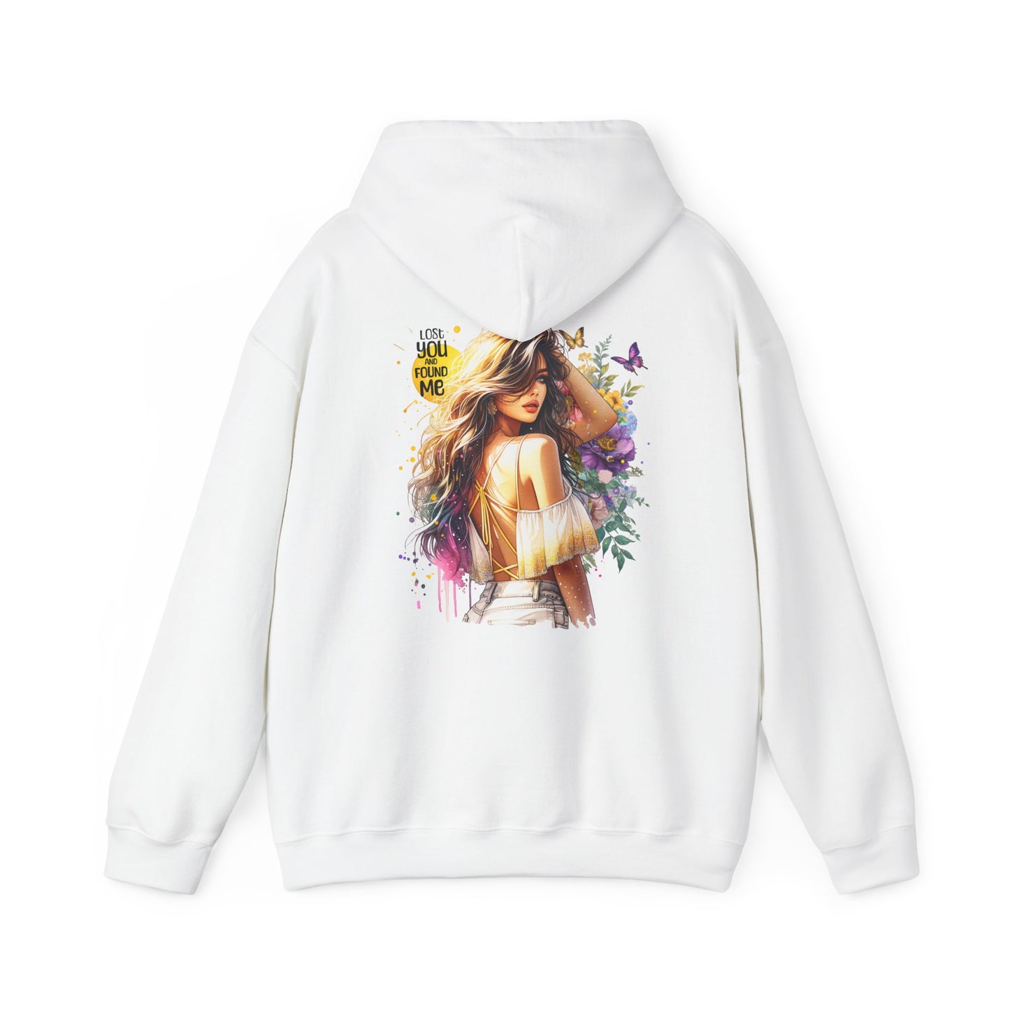 Breakup Hoodie - Unisex Hooded Sweatshirt Lost You and Found Me Design