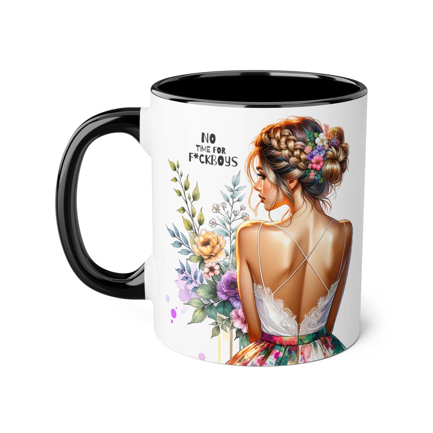 Funny Accent Mug - No Time For F*boys 11oz