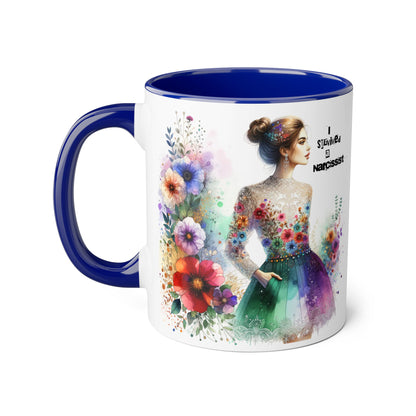 Colorful Floral Quotes Coffee Mug, Gift for Flower Lovers, Inspirational Mug, Unique Tea Cup, Perfect for Birthdays