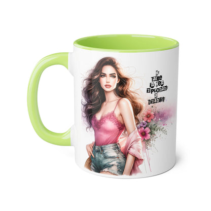 Funny Accent Mug - My Taste in Men is Probably a Disability Humor 11oz Cup
