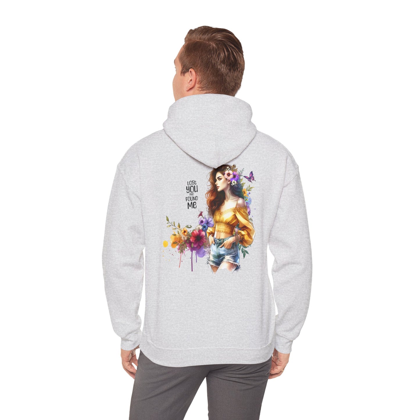 Breakup Hoodie - Unisex Hooded Sweatshirt Lost You and Found Me Design