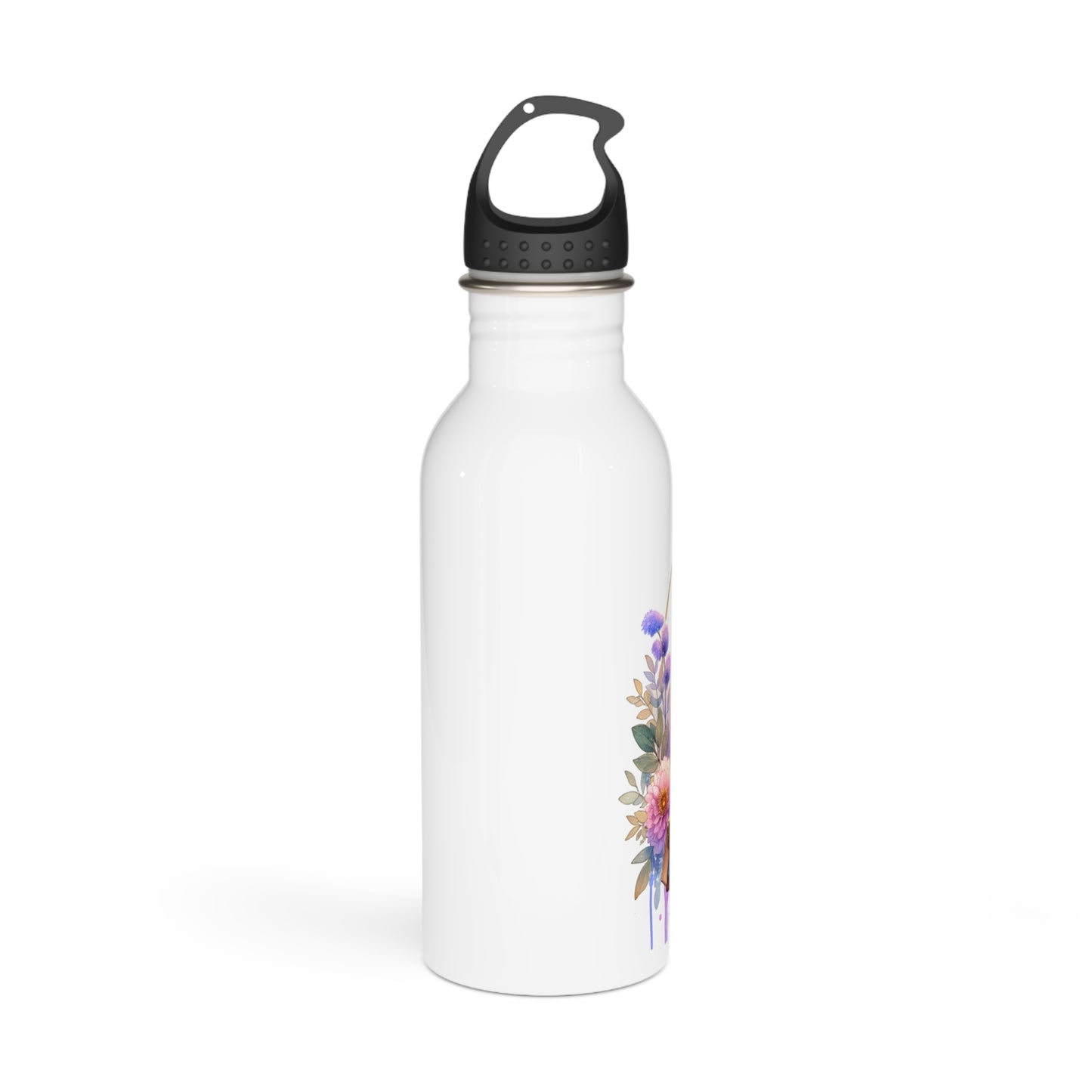 I'm Too Cute For My Ex Floral Stainless Steel Water Bottle - Cute Quotes for Her, Travel Flask, Eco-Friendly Gift, Summer Hydration, Fitness Water Bottle