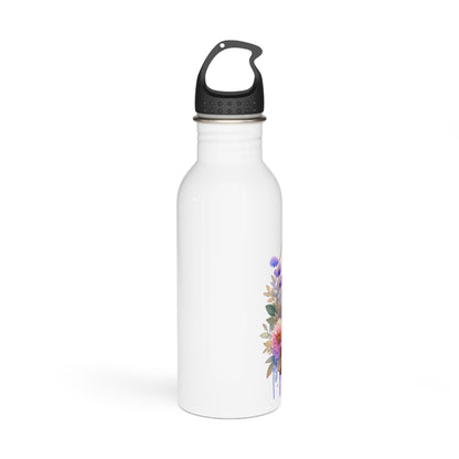 I'm Too Cute For My Ex Floral Stainless Steel Water Bottle - Cute Quotes for Her, Travel Flask, Eco-Friendly Gift, Summer Hydration, Fitness Water Bottle