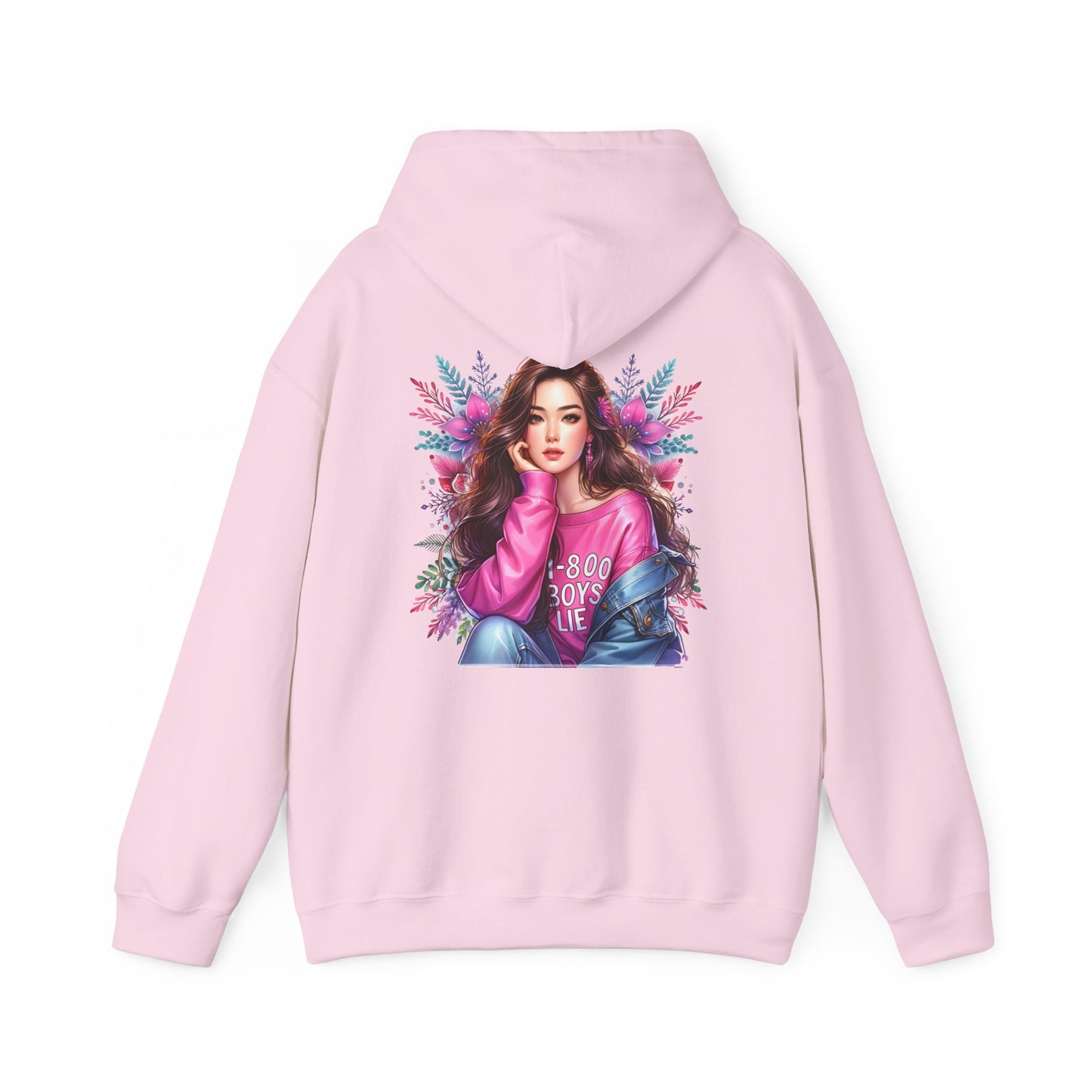 1-800-Boys-Lie Stylish Graphic Hoodie for Trendsetters, Cozy Hooded Sweatshirt, Fashionable Streetwear, Perfect Gift for Her, Everyday Comfort