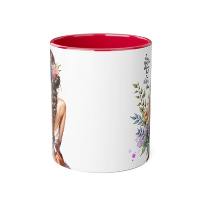 I Was Married Before But I'm Better Now Inspirational Floral Accent Mug - Perfect for Gifts, Home Decor, Coffee Lovers, Motivational Quotes, Self-Improvement