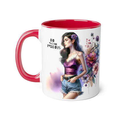 Funny Accent Mug - No Time For F*boys 11oz