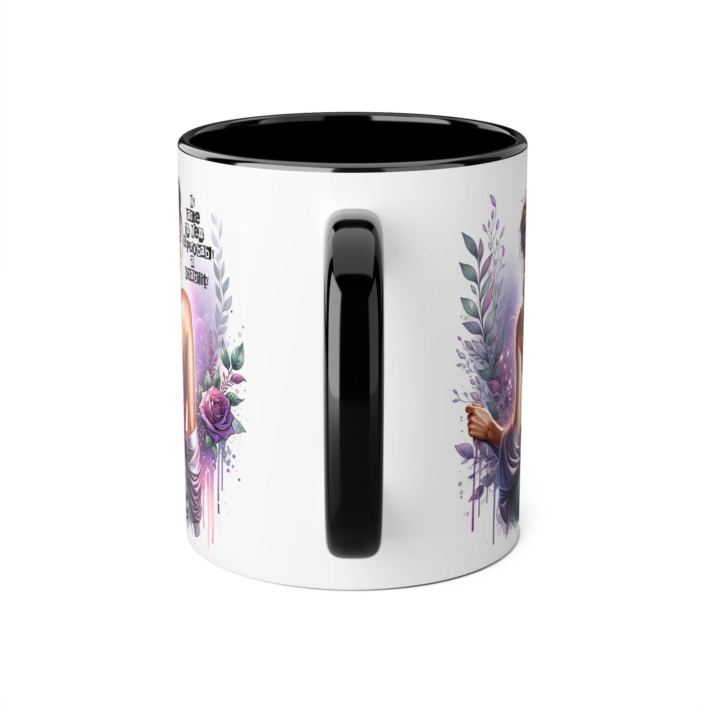 Funny Accent Mug - My Taste in Men is Probably a Disability Humor 11oz Cup