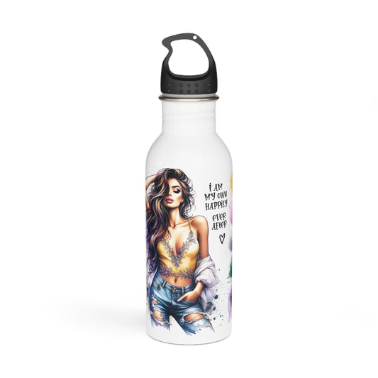Inspirational Stainless Steel Water Bottle - "I Am My Own Happy Ever After" Design