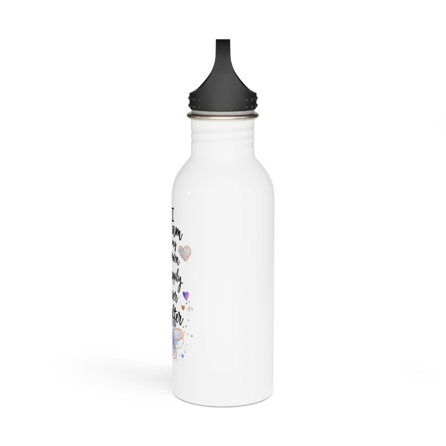 Inspirational Stainless Steel Water Bottle - 'I Am My Own Happily Ever After' Motivational Design