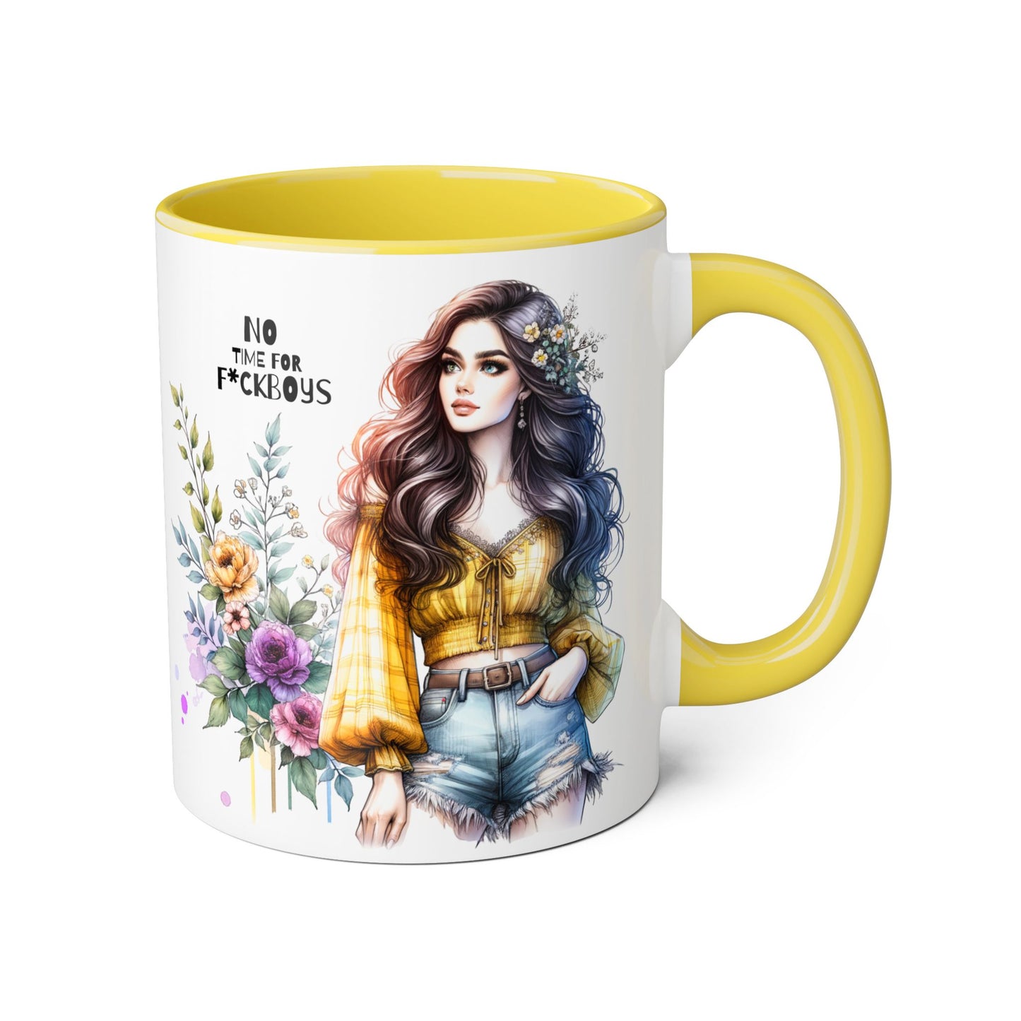 Funny Accent Mug - No Time For F*boys 11oz