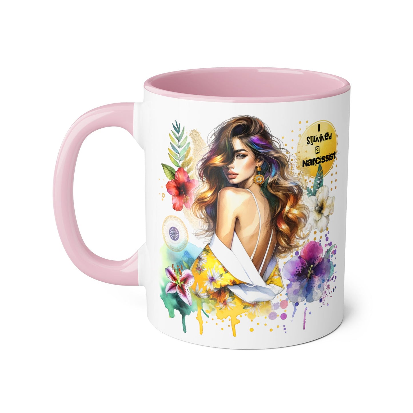 Vibrant Floral Art Mug – Perfect Gift for Mug Lovers, Home Decor, Coffee Lovers, Birthday Gift, Inspiring Drinkware