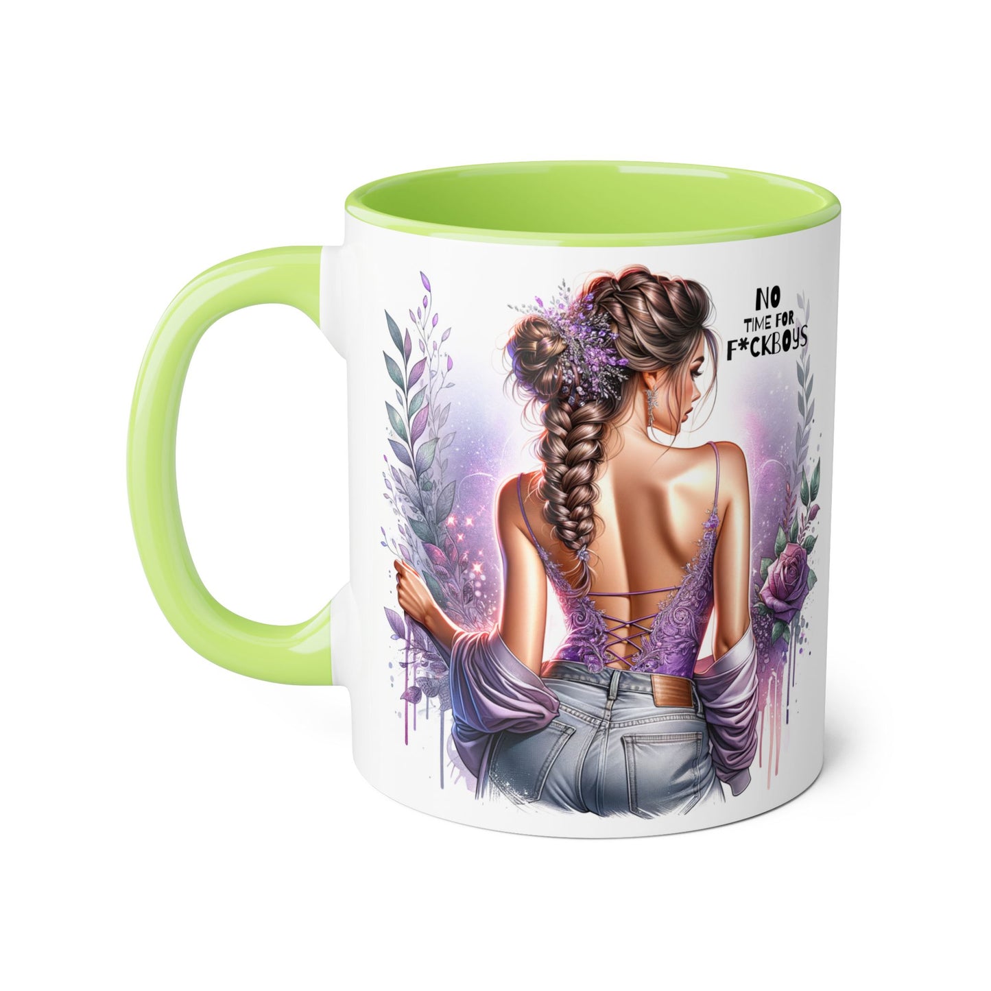 Funny Accent Mug - No Time For F*boys 11oz