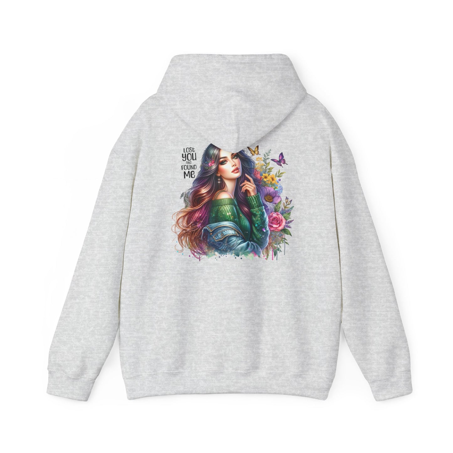 Breakup Hoodie - Unisex Hooded Sweatshirt Lost You and Found Me Design