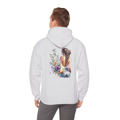 I Don`t  Make Mistakes, I Just Date Them Floral Back Art Hoodie | Cozy Unisex Sweatshirt | Gift for Her | Statement Wear | Casual Layers | Comfy Style | Unique Design