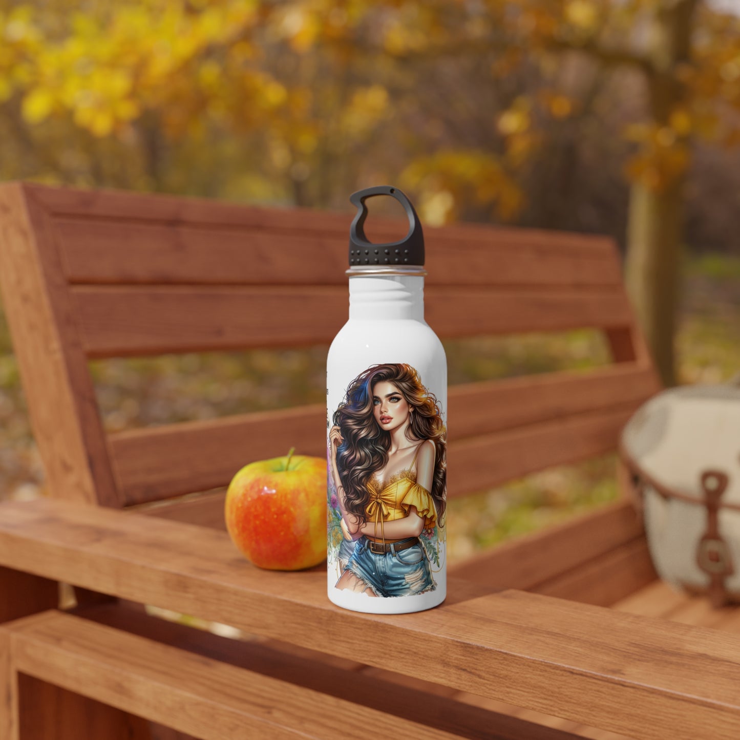 I Don't Make Mistakes, I Date Them Vibrant Stainless Steel Water Bottle - Motivational Quote & Colorful Design, Eco-Friendly Drinkware, Fitness Hydration, Gift Idea