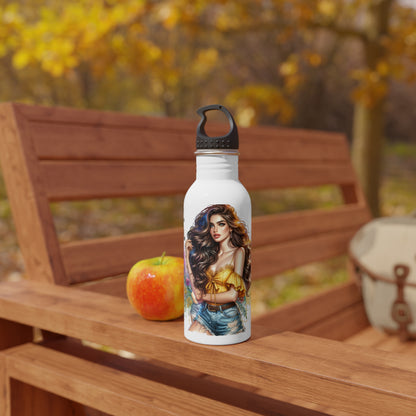 I Don't Make Mistakes, I Date Them Vibrant Stainless Steel Water Bottle - Motivational Quote & Colorful Design, Eco-Friendly Drinkware, Fitness Hydration, Gift Idea