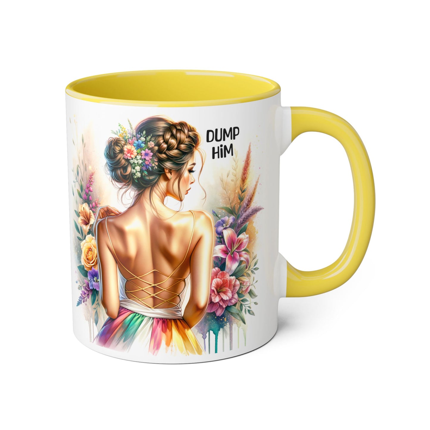 Dump Him Accent Mug
