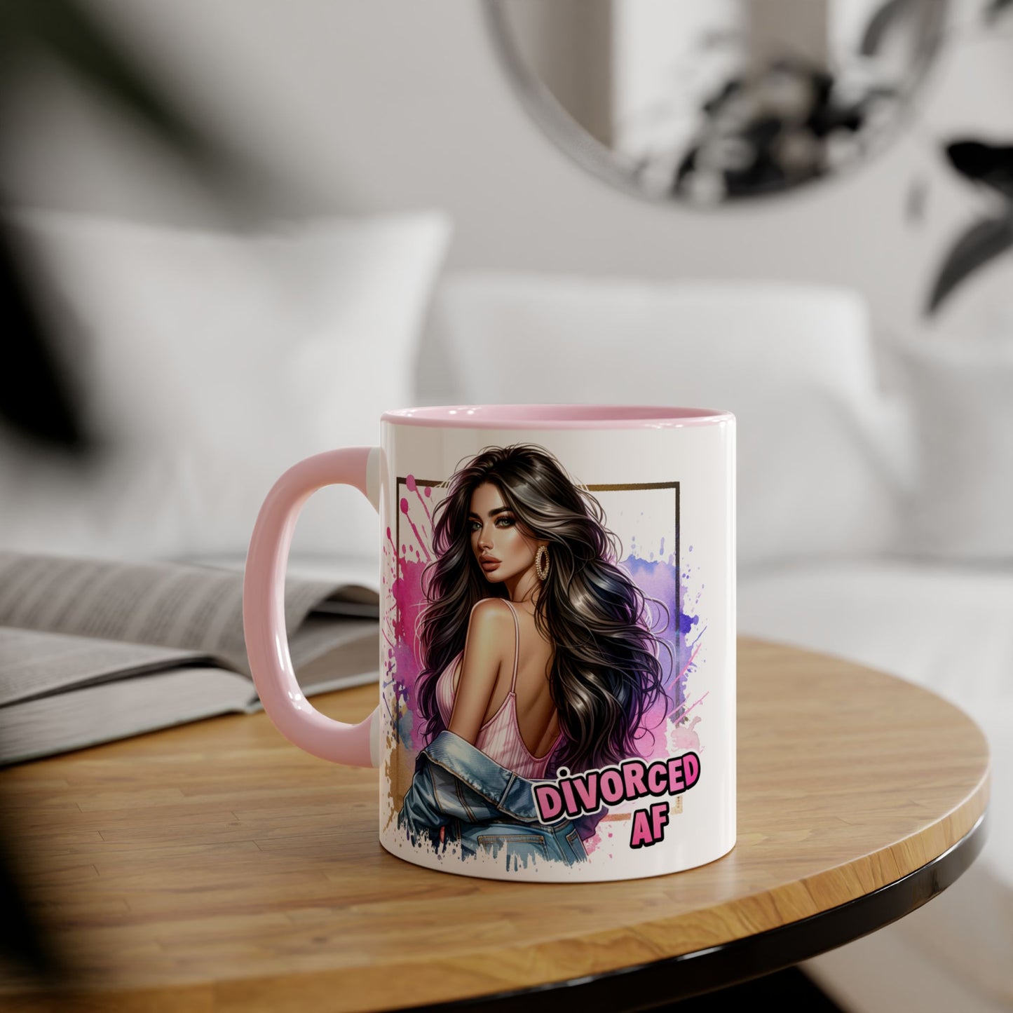 Mug - Divorced AF 11oz Accent Mug